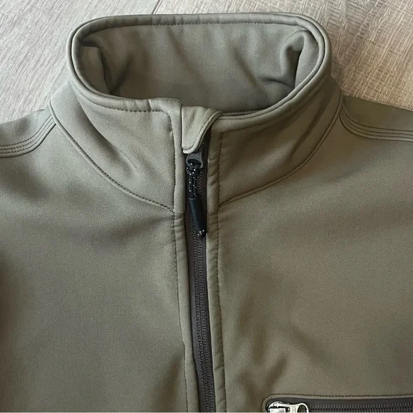 Carhartt‎ 102199 Crowley Jacket Men Small Brown Water Repellent Zip Pocket Nylon - Picture 8 of 16